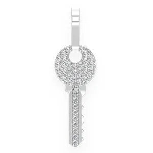 0.15CTW Key Diamond Pendant