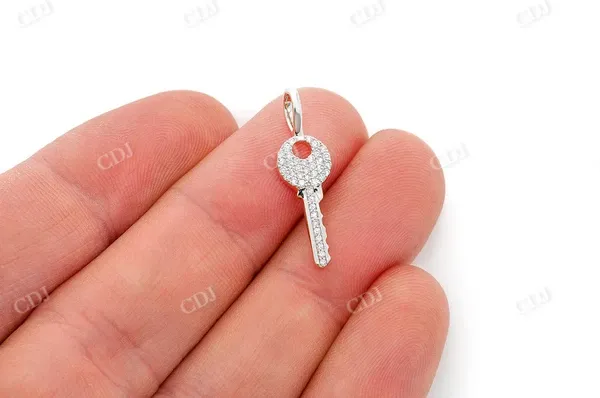 0.15CTW Key Diamond Pendant