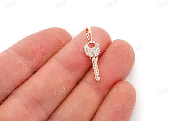 0.15CTW Key Diamond Pendant