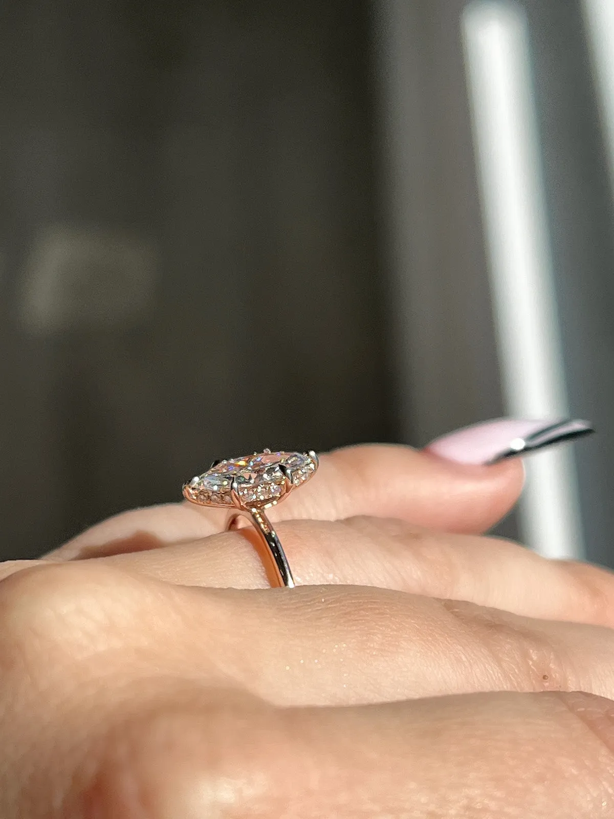 1.20 Carat Marquise Natural Diamond Engagement Ring