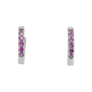 14KW  PINK SAPHIRE HUGGIES (121EC923ASP)
