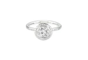 1.5 ctw Platinum Diamond Engagement Ring