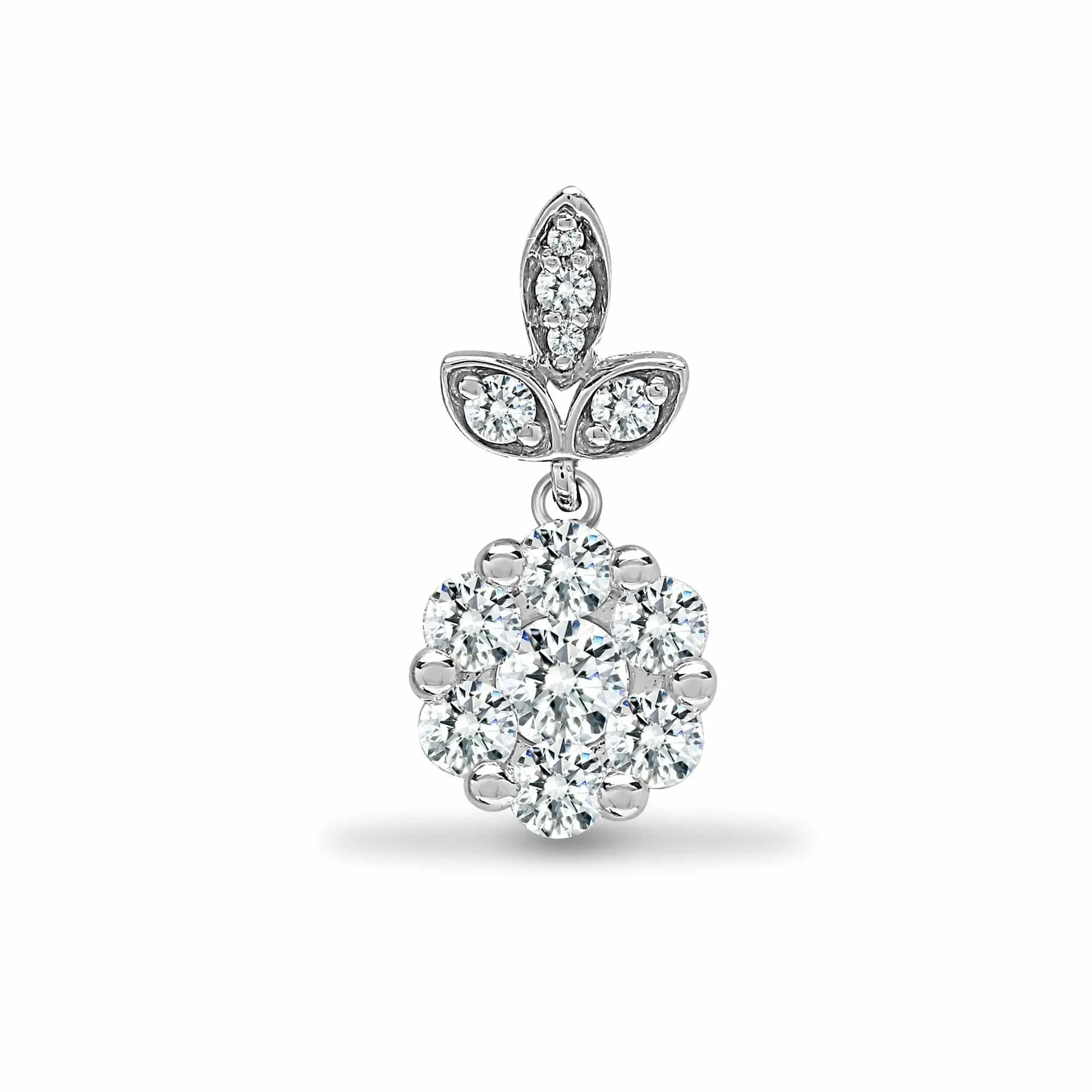 18ct White 0.35ct Diamond Pendant