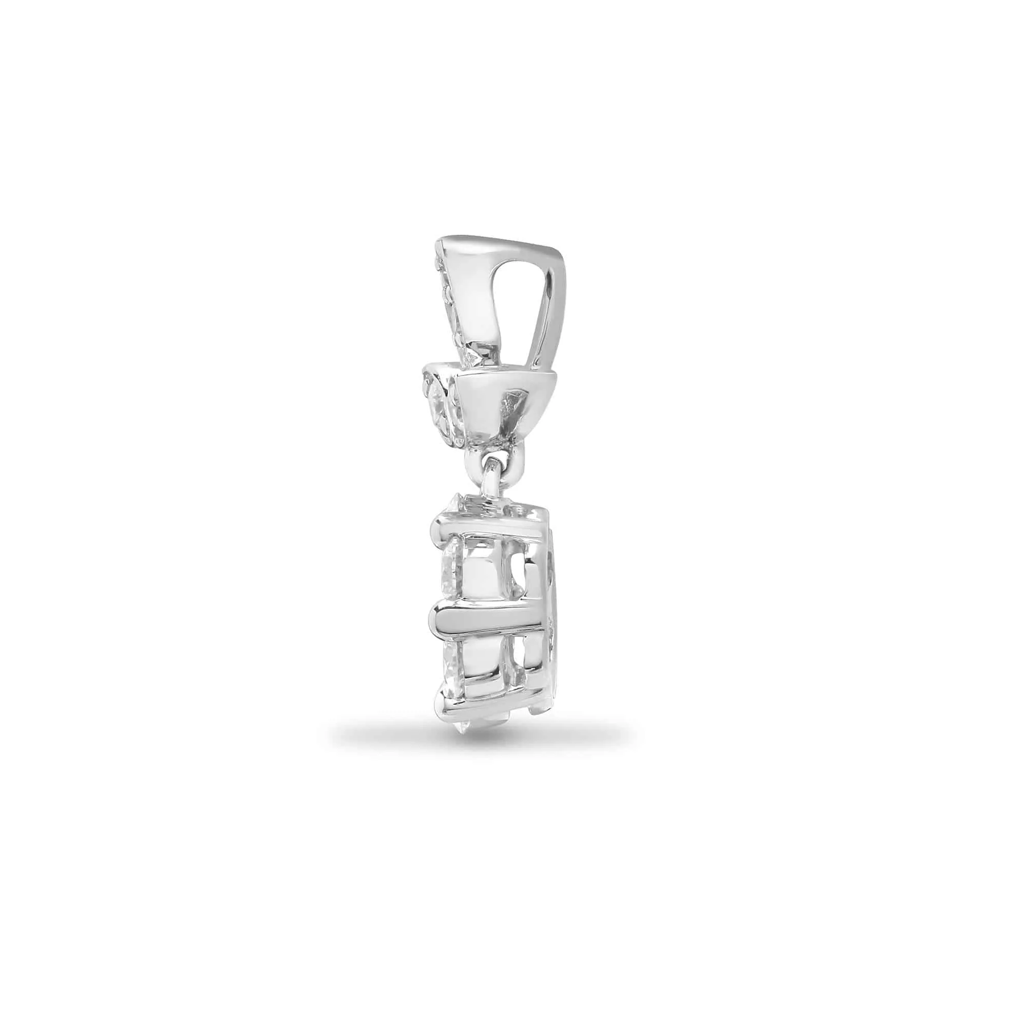 18ct White 0.35ct Diamond Pendant