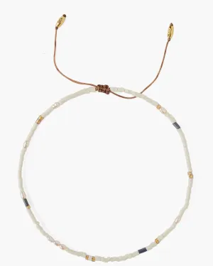 18K Anklet With Pearls in Natural Mix | Natural Mix