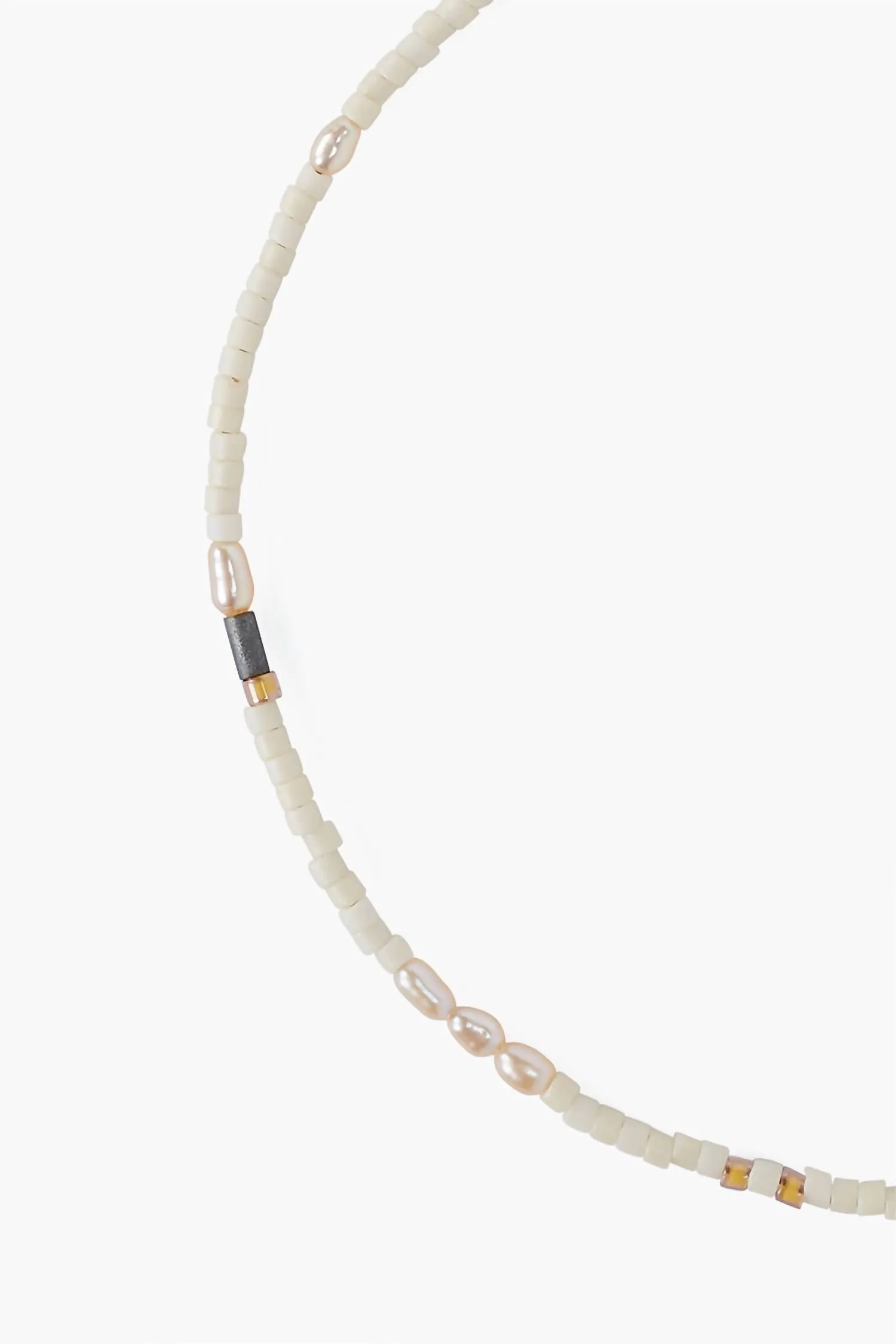 18K Anklet With Pearls in Natural Mix | Natural Mix