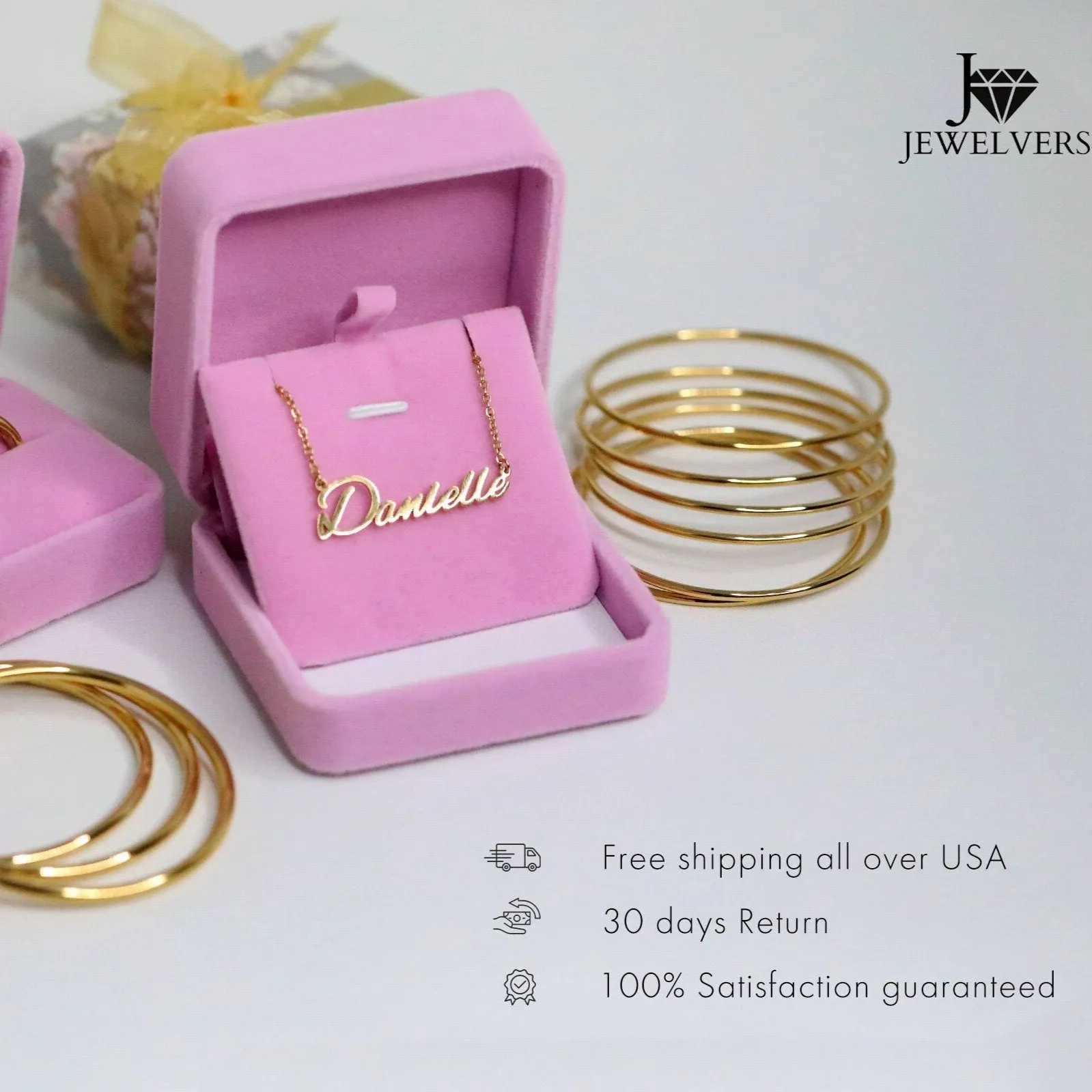 18K Gold-Filled Hexagon Hoop Earrings