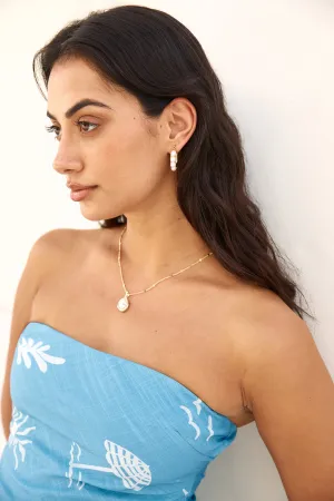 18k Gold Plated Caribbean Hoop Earrings Gold