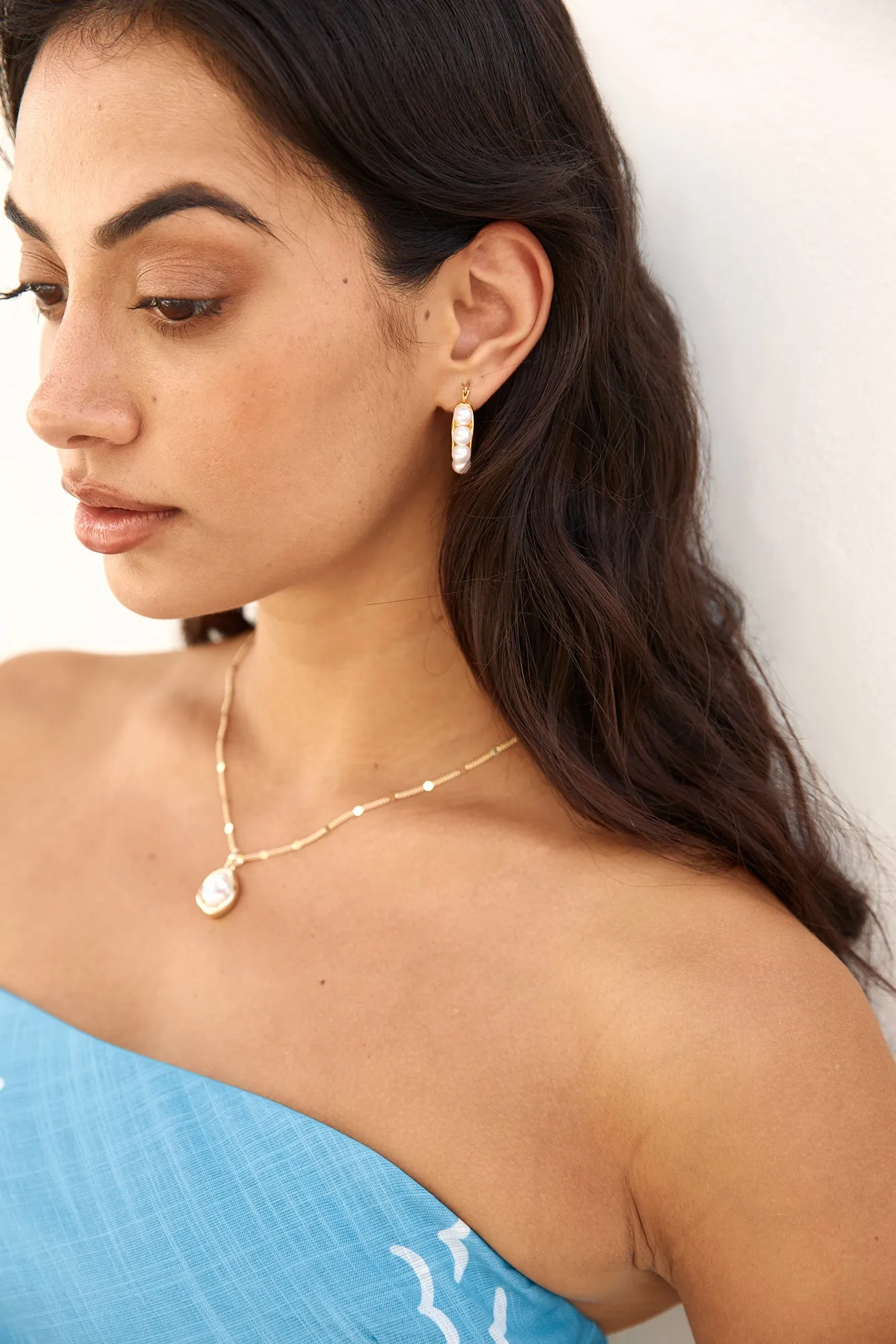 18k Gold Plated Caribbean Hoop Earrings Gold