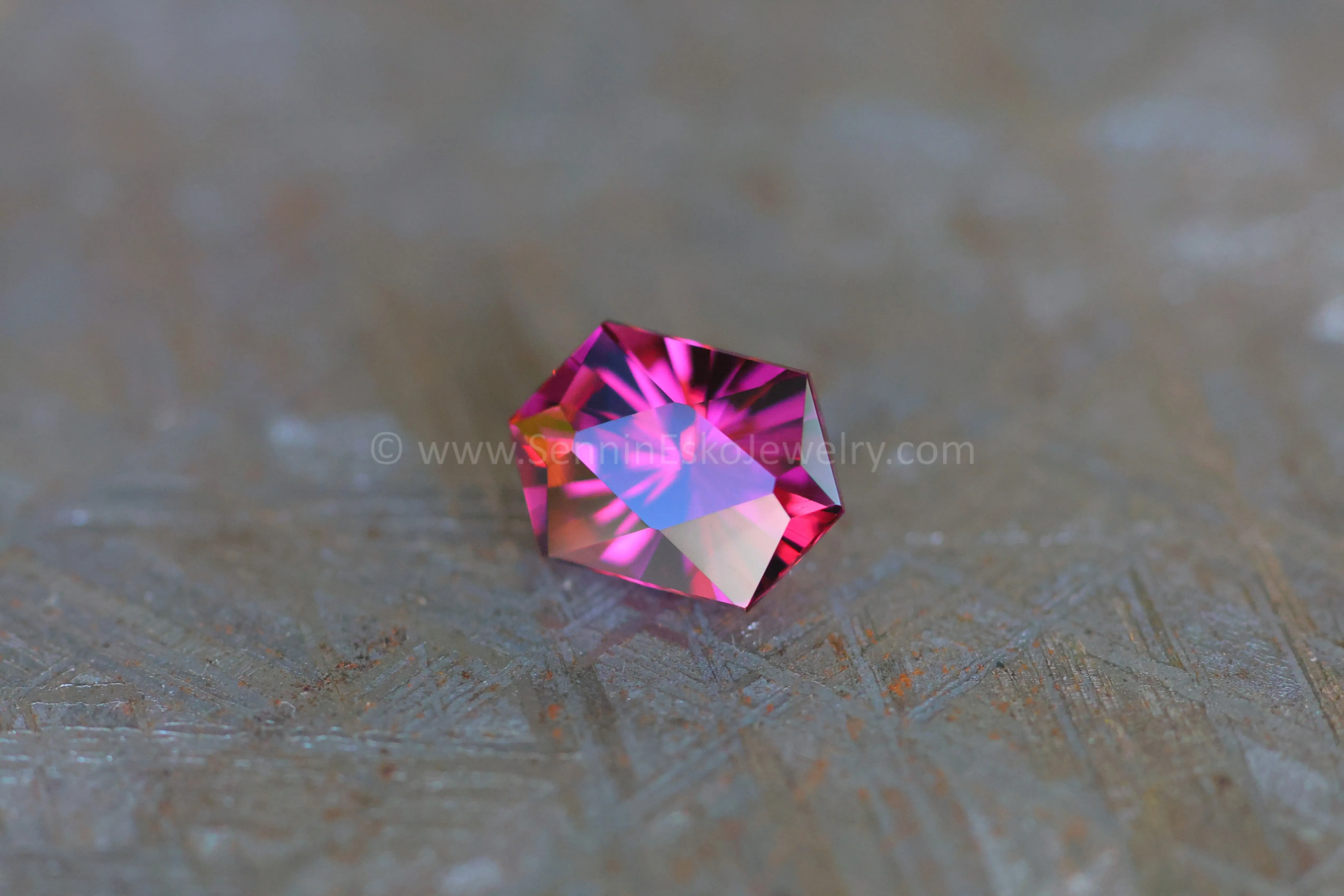 2.3ct Magenta Garnet Hexagon - 9.5x6.6mm