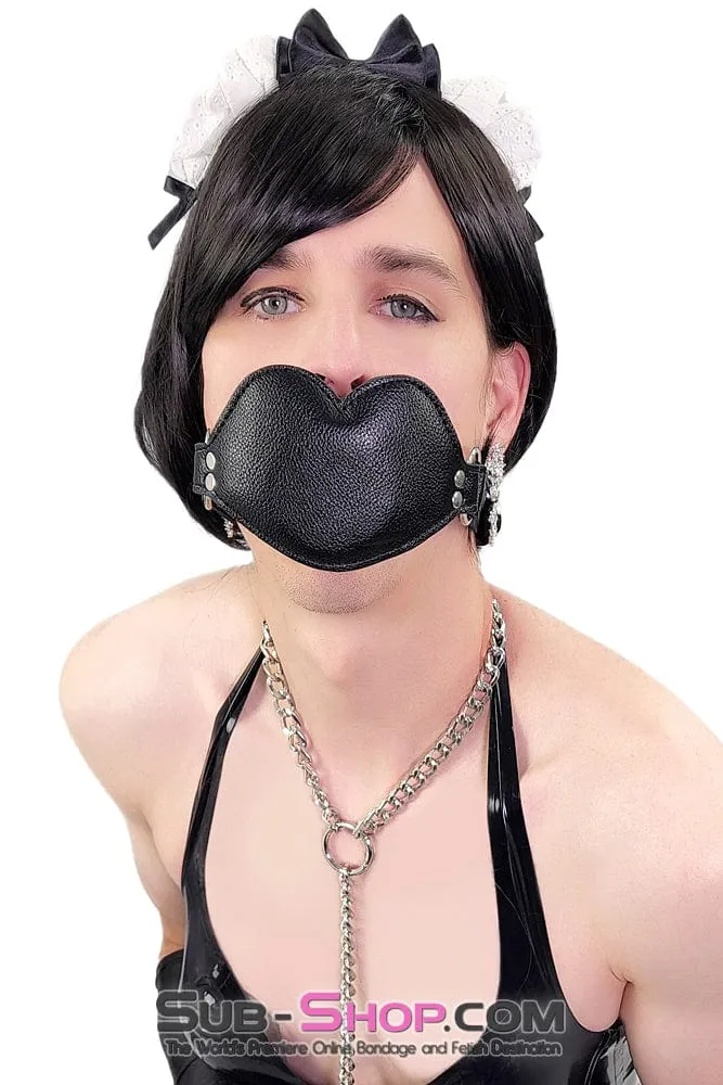 2603AE-SIS      Black Serving Sissy Maid Ruffle Lace Headpiece