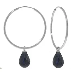 6.6 Carat 14K Solid Yellow Gold Margherita Sapphire Earrings