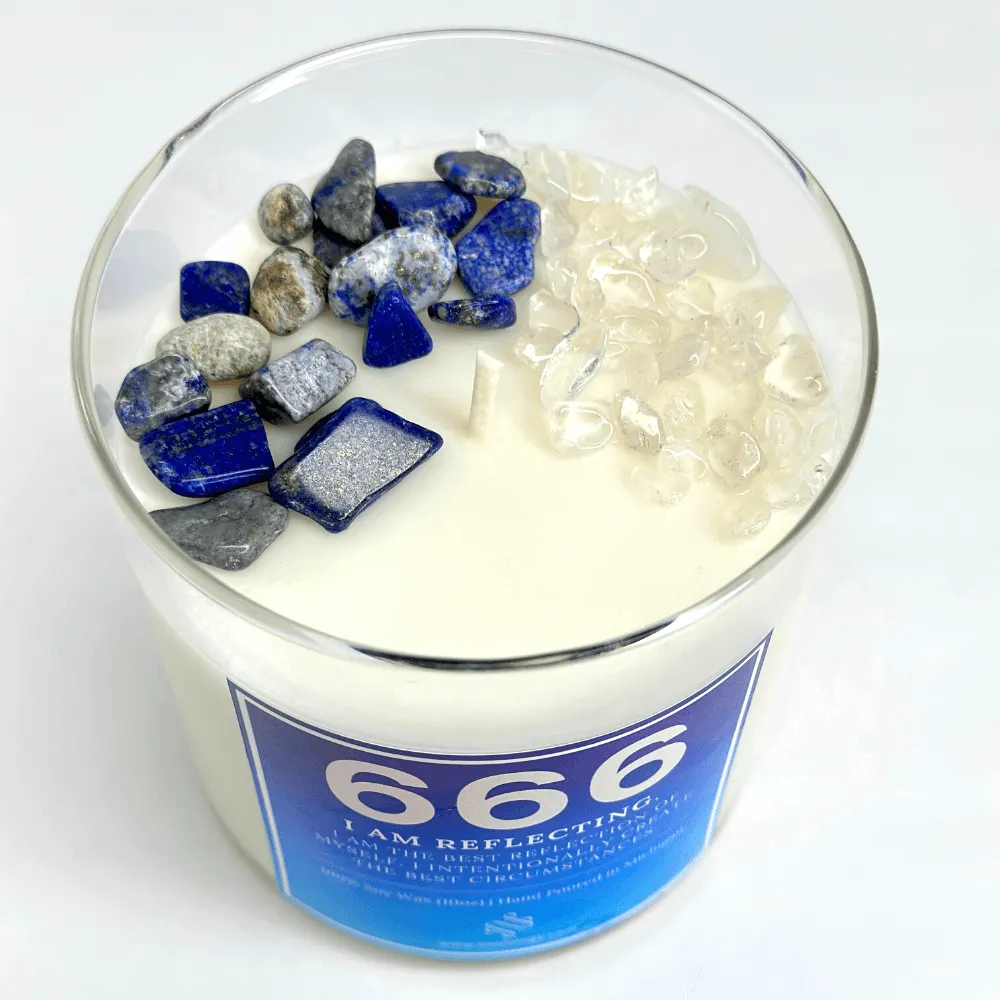 666 Angel Number Affirmation Candle