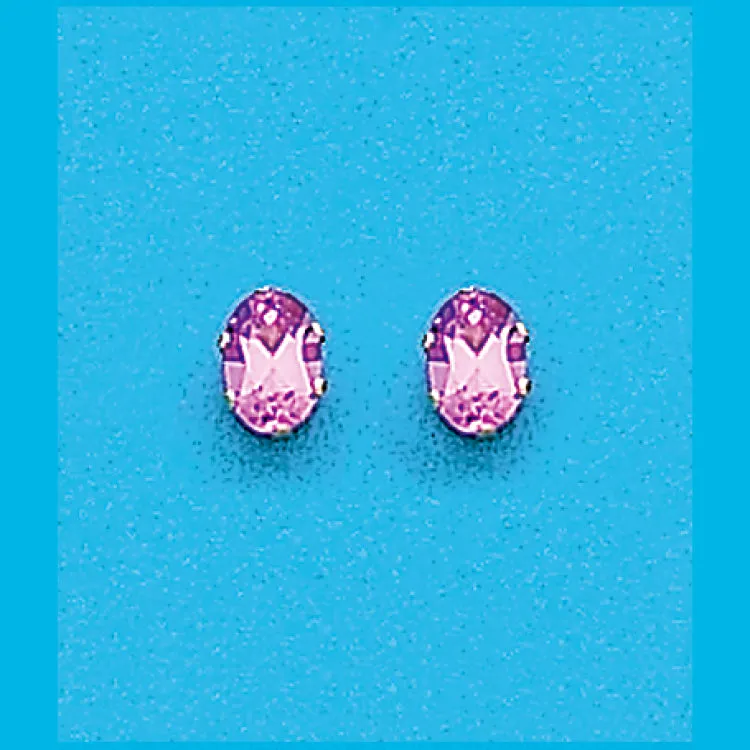 7x5 Oval Created Pink Sapphire