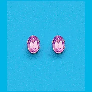 7x5 Oval Created Pink Sapphire