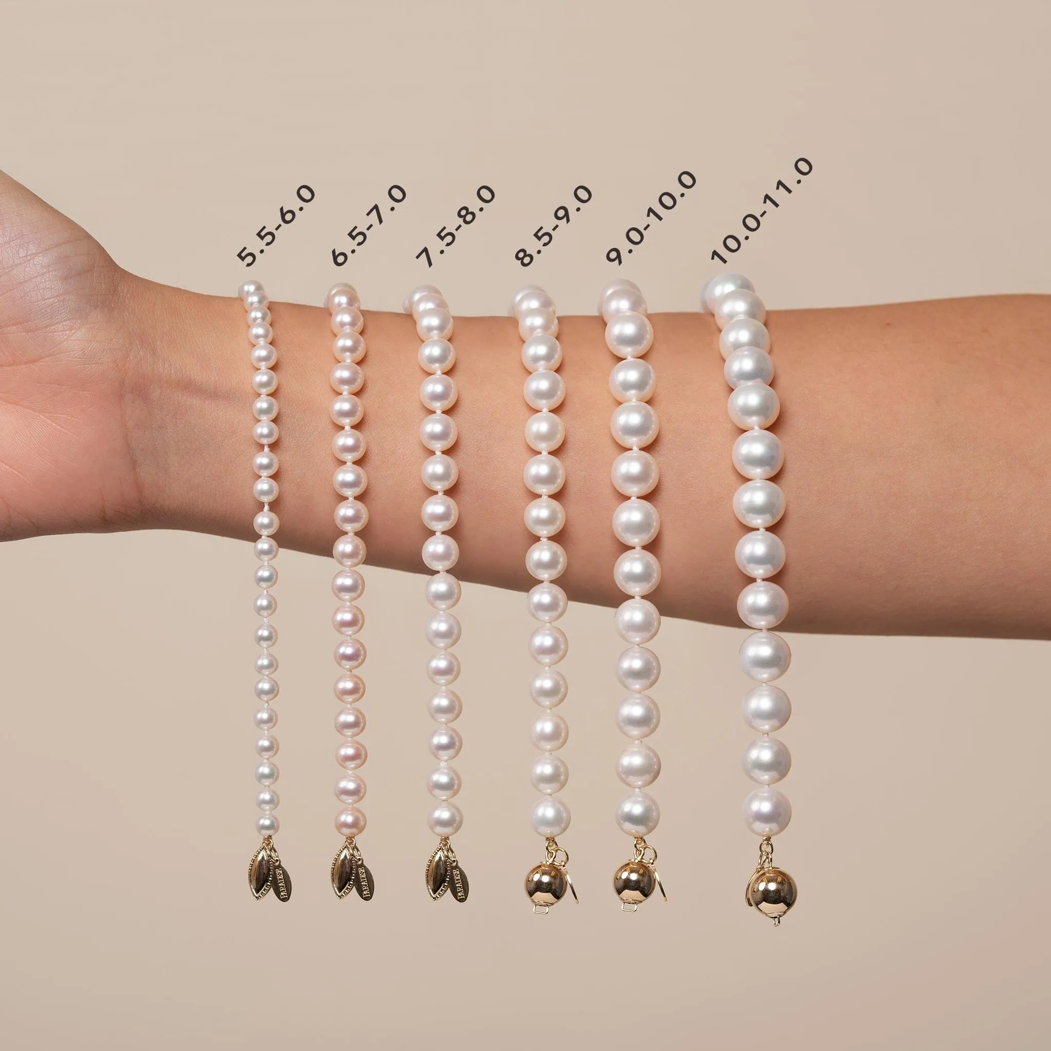 8.5-9.0 mm White Freshadama Pearl Bracelet