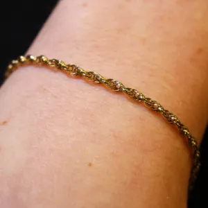 9ct gold rope twist bracelet