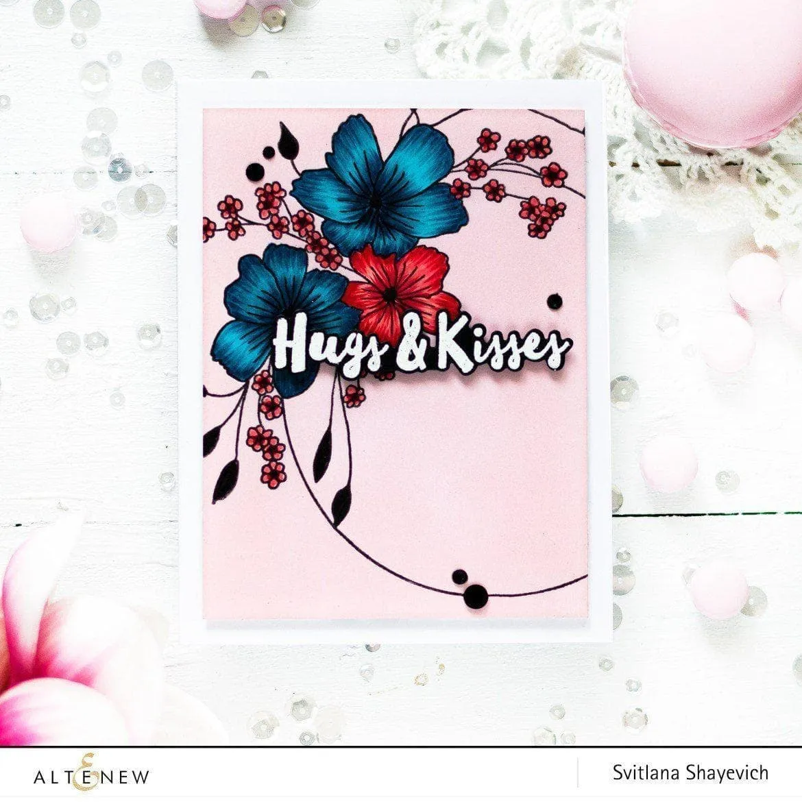 Altenew Red Cosmos Fresh Dye Ink - Coral Berry*