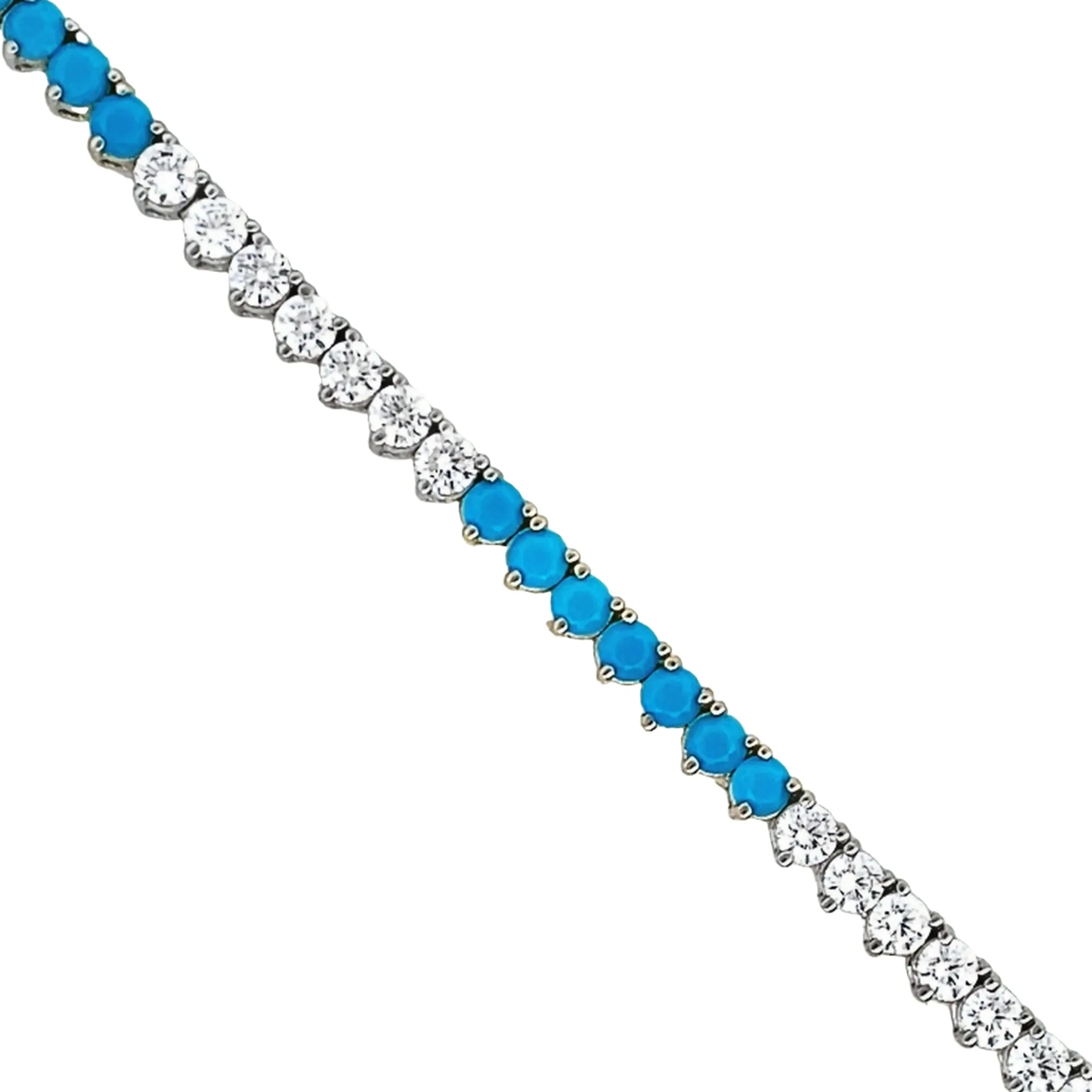 Alternating Tennis Bracelet (3 mm - 3 Prong)