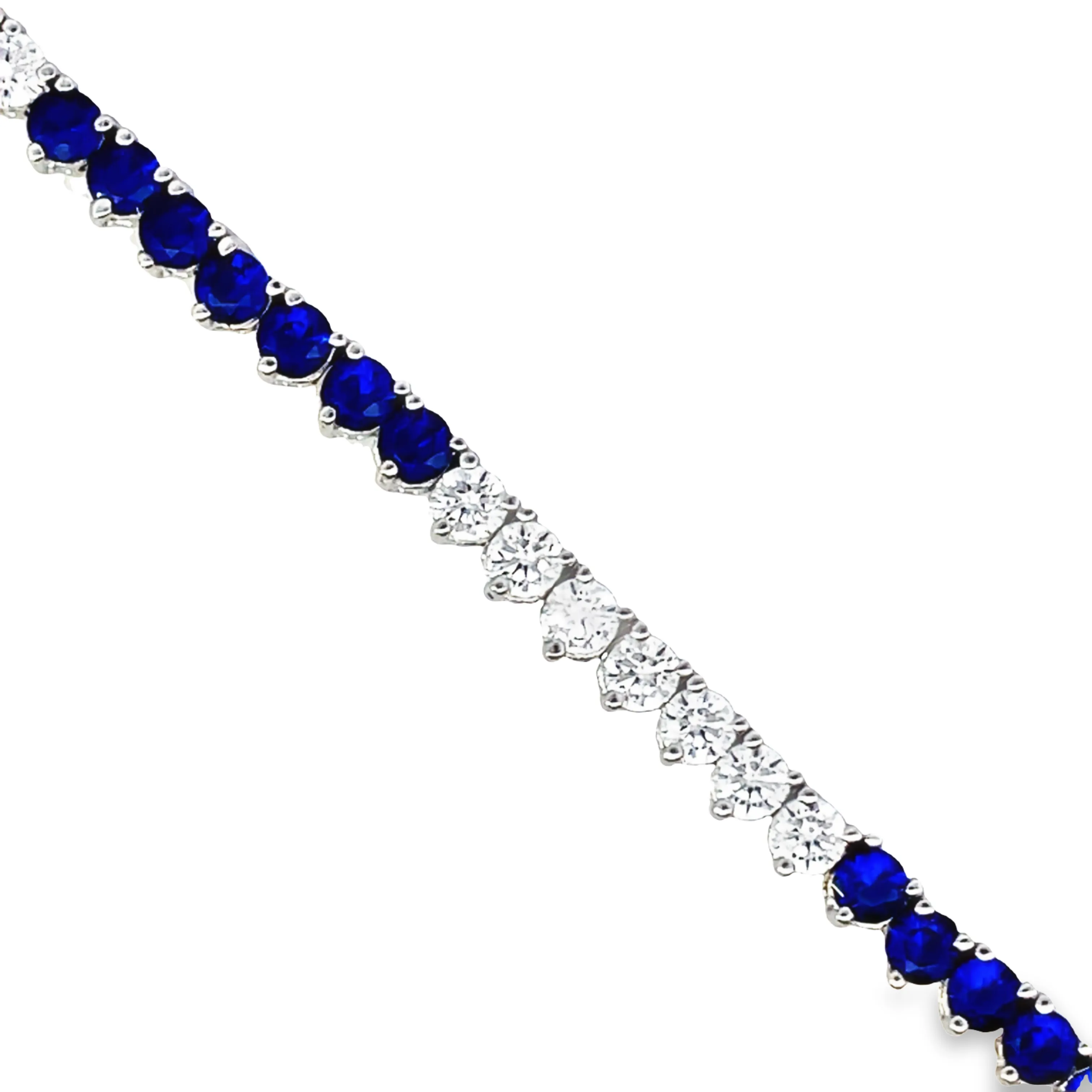 Alternating Tennis Bracelet (3 mm - 3 Prong)