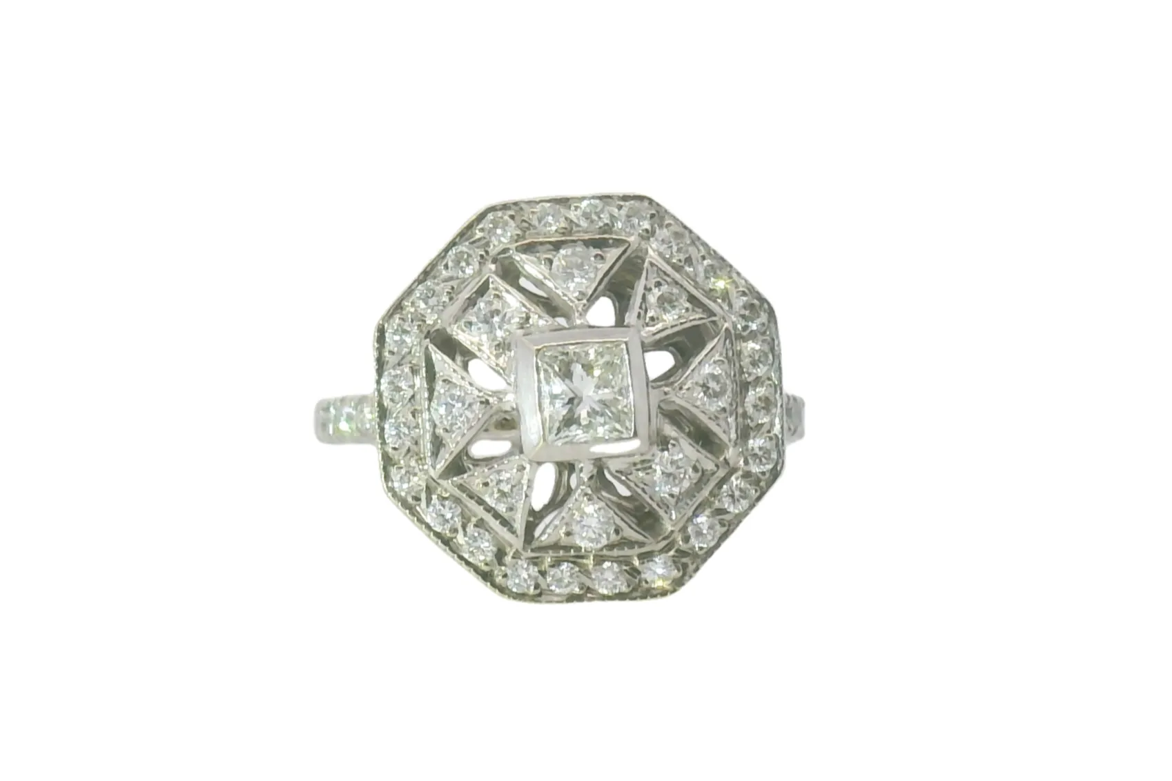 Antique Button Fashion Ring