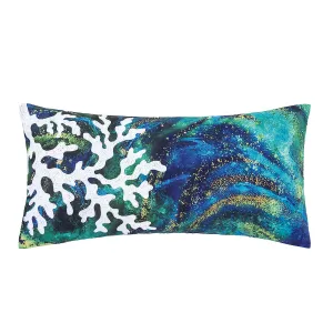 Aqua Coral Pillow
