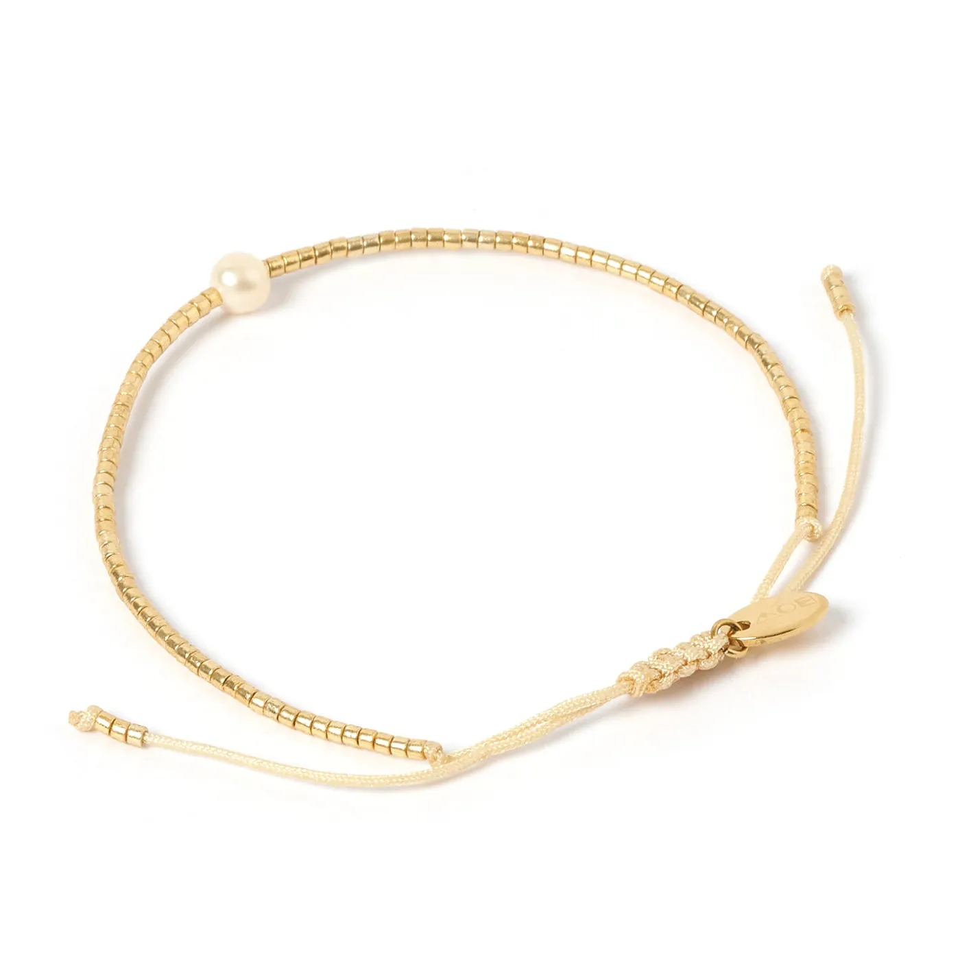 Arms Of Eve River Gold & Pearl Bracelet