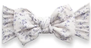 Baby Bling Blue Vines Printed Knot Headband