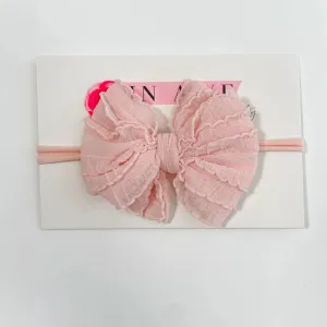 Ballet Pink Mini Ruffle Headband