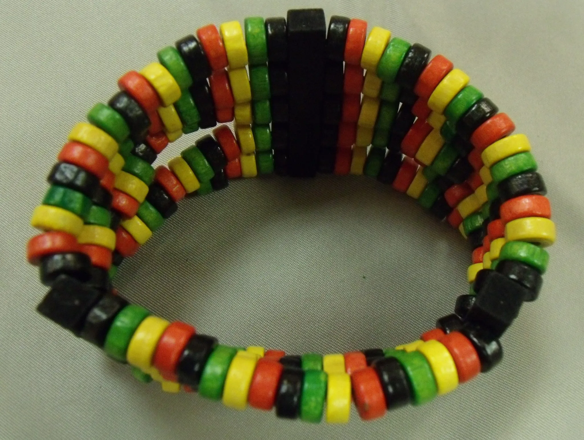 Beaded Wooden Bracelet