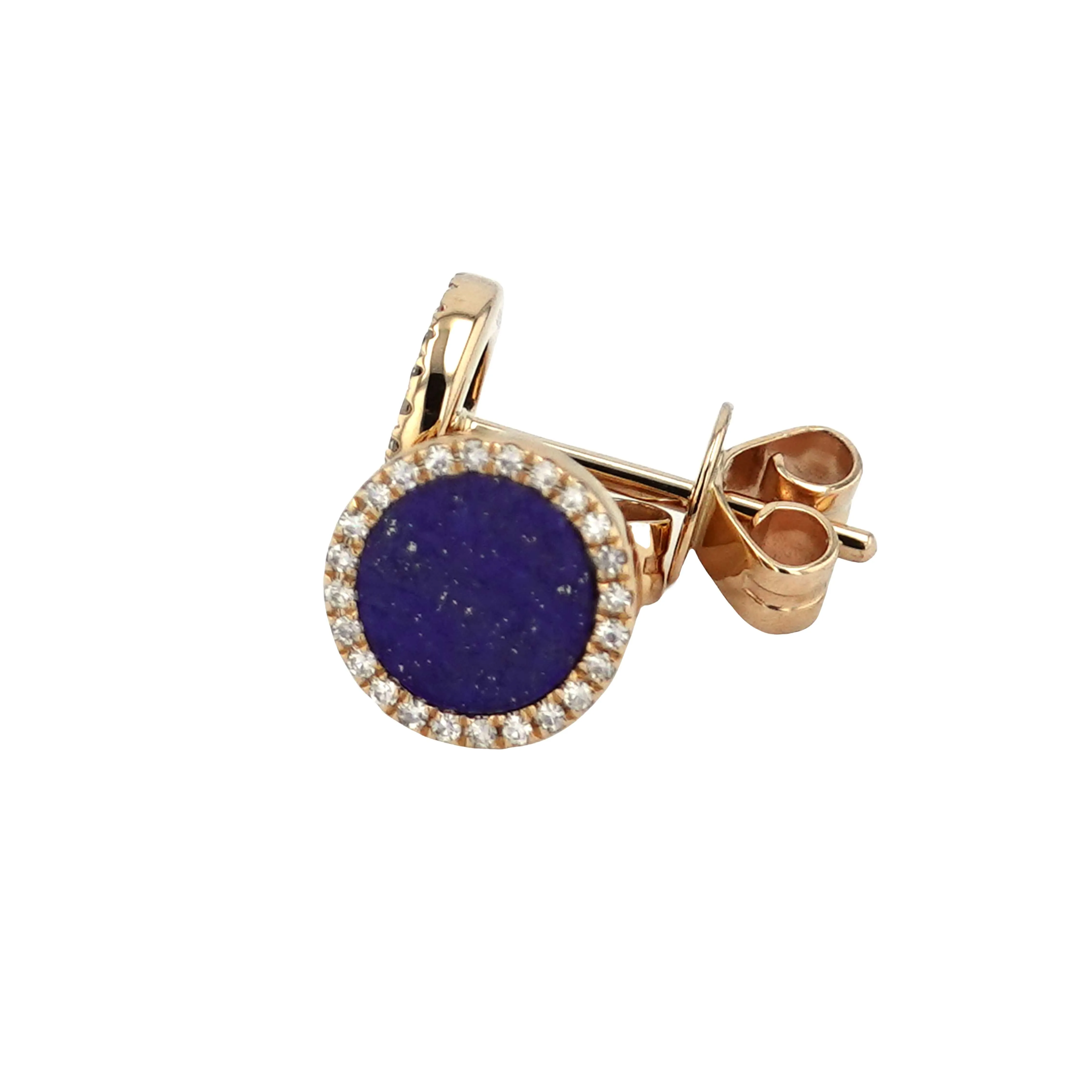 Big Lapis Halo Earrings
