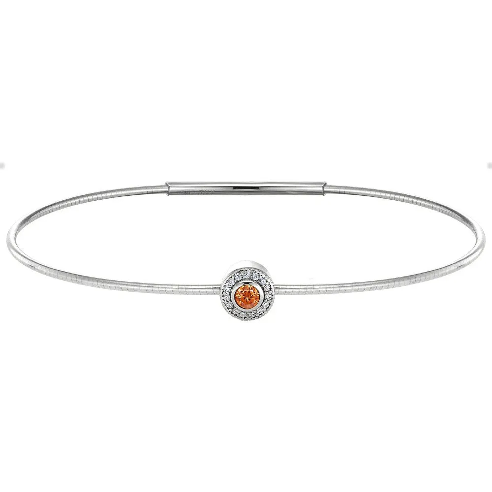 Birth Gems Topaz Bangle