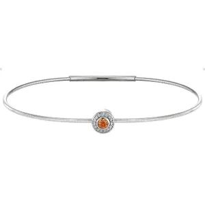 Birth Gems Topaz Bangle