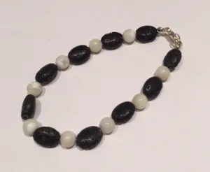 Black Lava Bead Bracelet