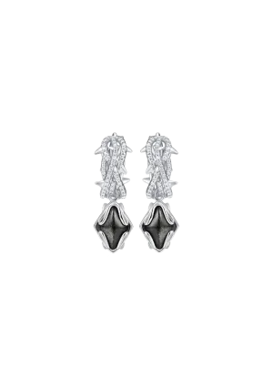 Black Phoenix Obsidian Earrings