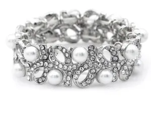Bride Pearl Bracelet for Brides - wedding-bridesmaids jewelry-anniversary gift