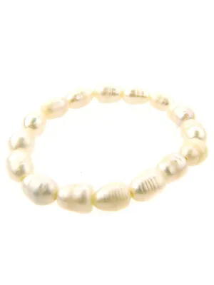 BRS170802-01 FRESH WATER PEARL STRETCH BRACELET