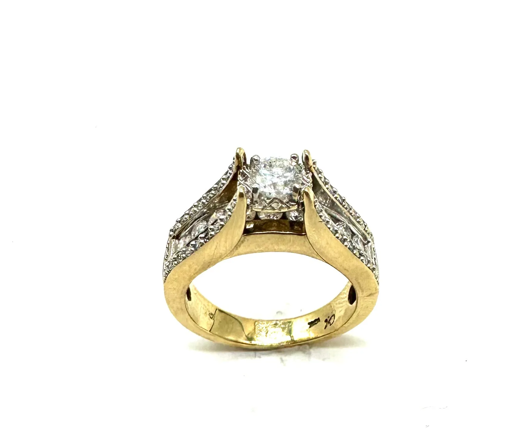 Cathedral 1/2 CTW Diamond Engagement Ring