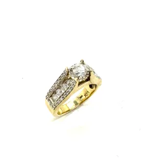 Cathedral 1/2 CTW Diamond Engagement Ring