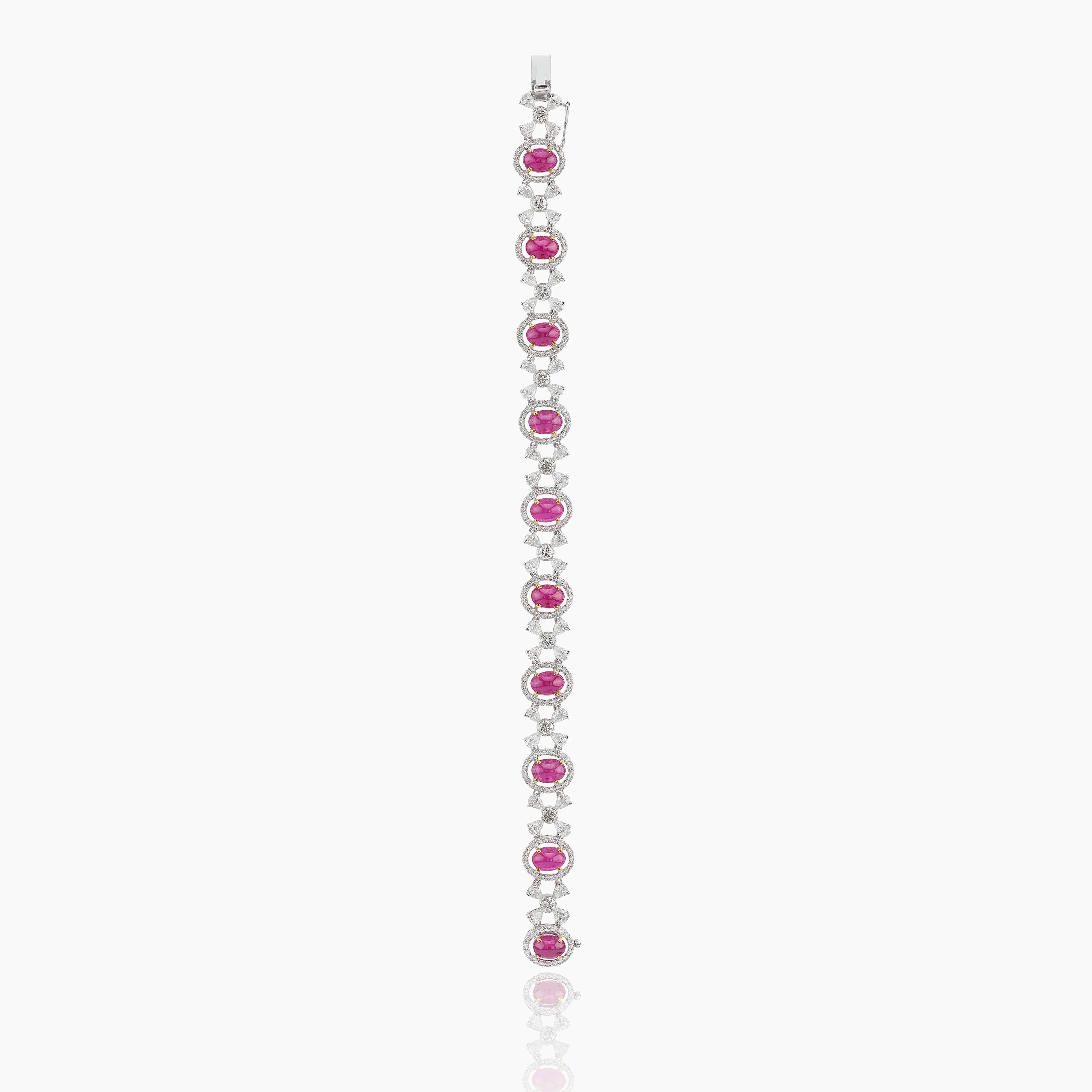Celeste Diamond & Ruby Bracelet