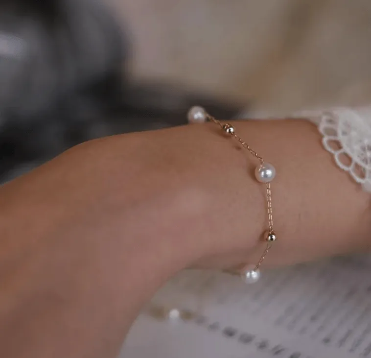 Celestial Pearl Bracelet