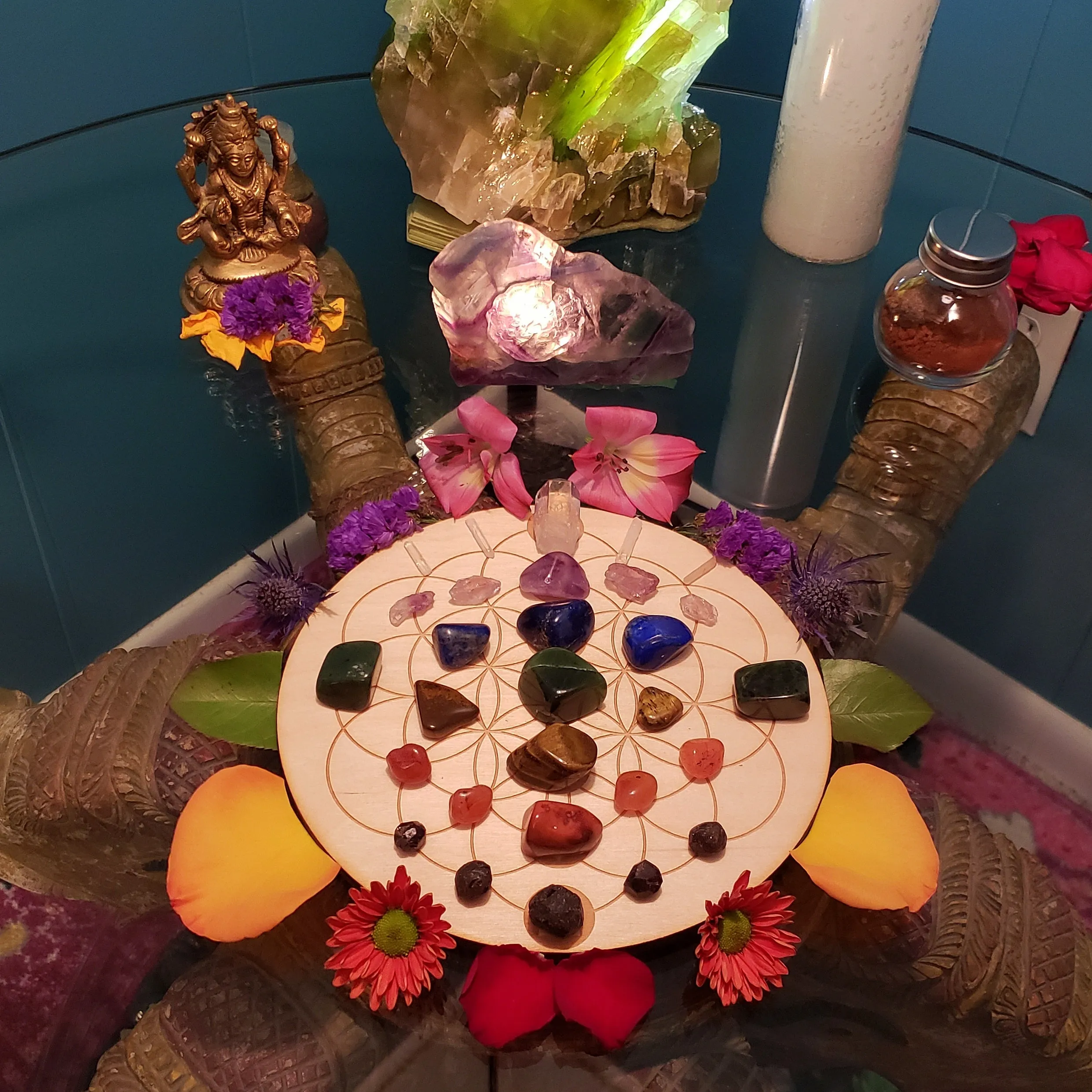 Chakra Balancing and Purification Crystal Grid Kit