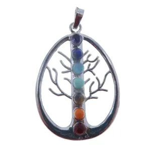 Chakra Pendant Tree of Life Rainbow