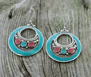 Circle of Blessings Turquoise Earrings
