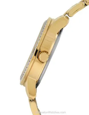 Citizen Quartz Ladies Swarovski Crystal Dress - Gold Tone - MOP Dial