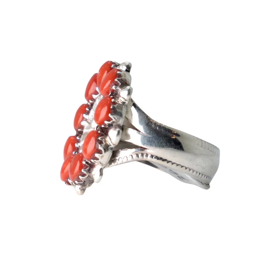 Coral Flower Ring