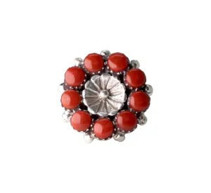 Coral Flower Ring