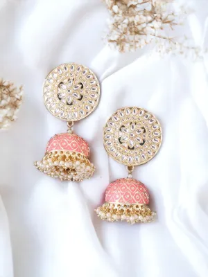 Coral Raisa Jhumkis