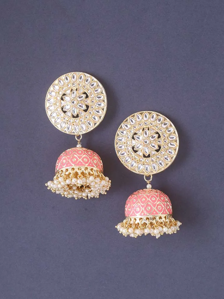 Coral Raisa Jhumkis