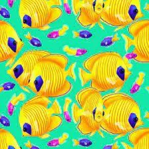 Coral Waters golden Butterfly Fish